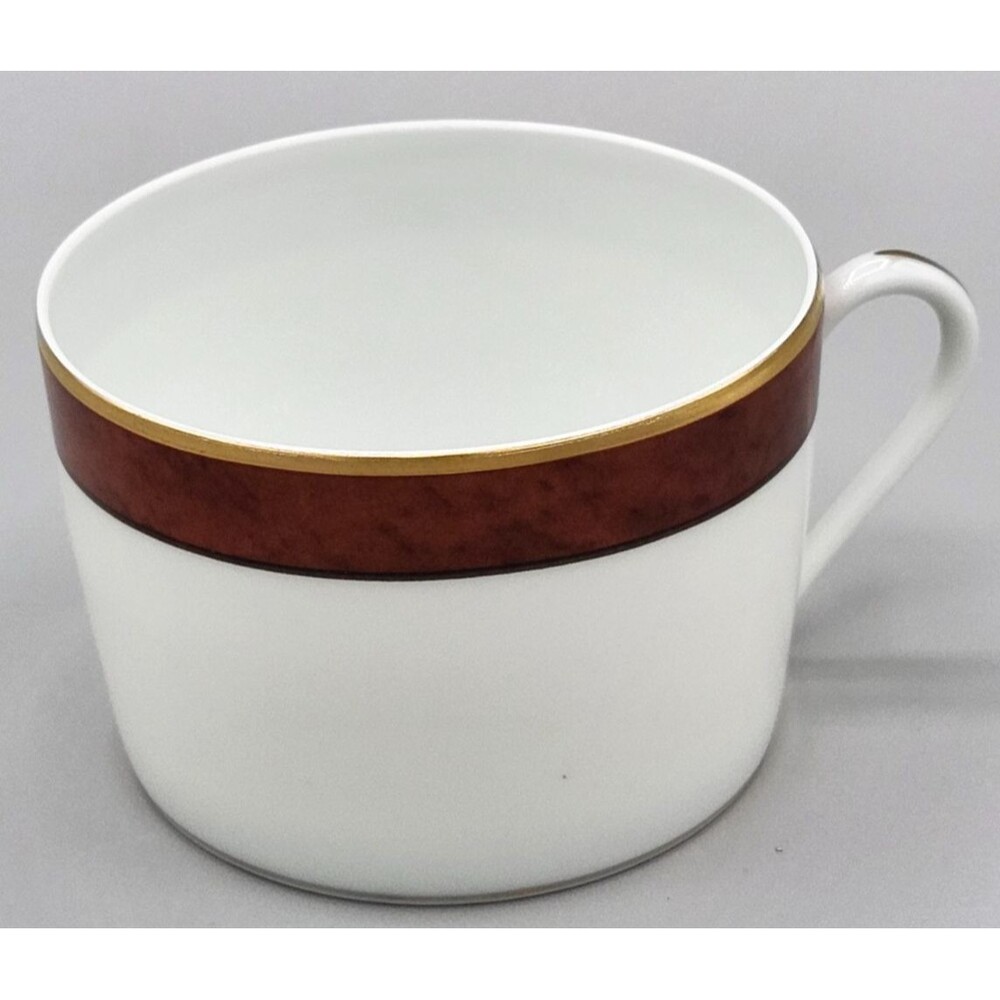 Haviland Marco Polo Red Brown Limoges France Coffee Tea Cup